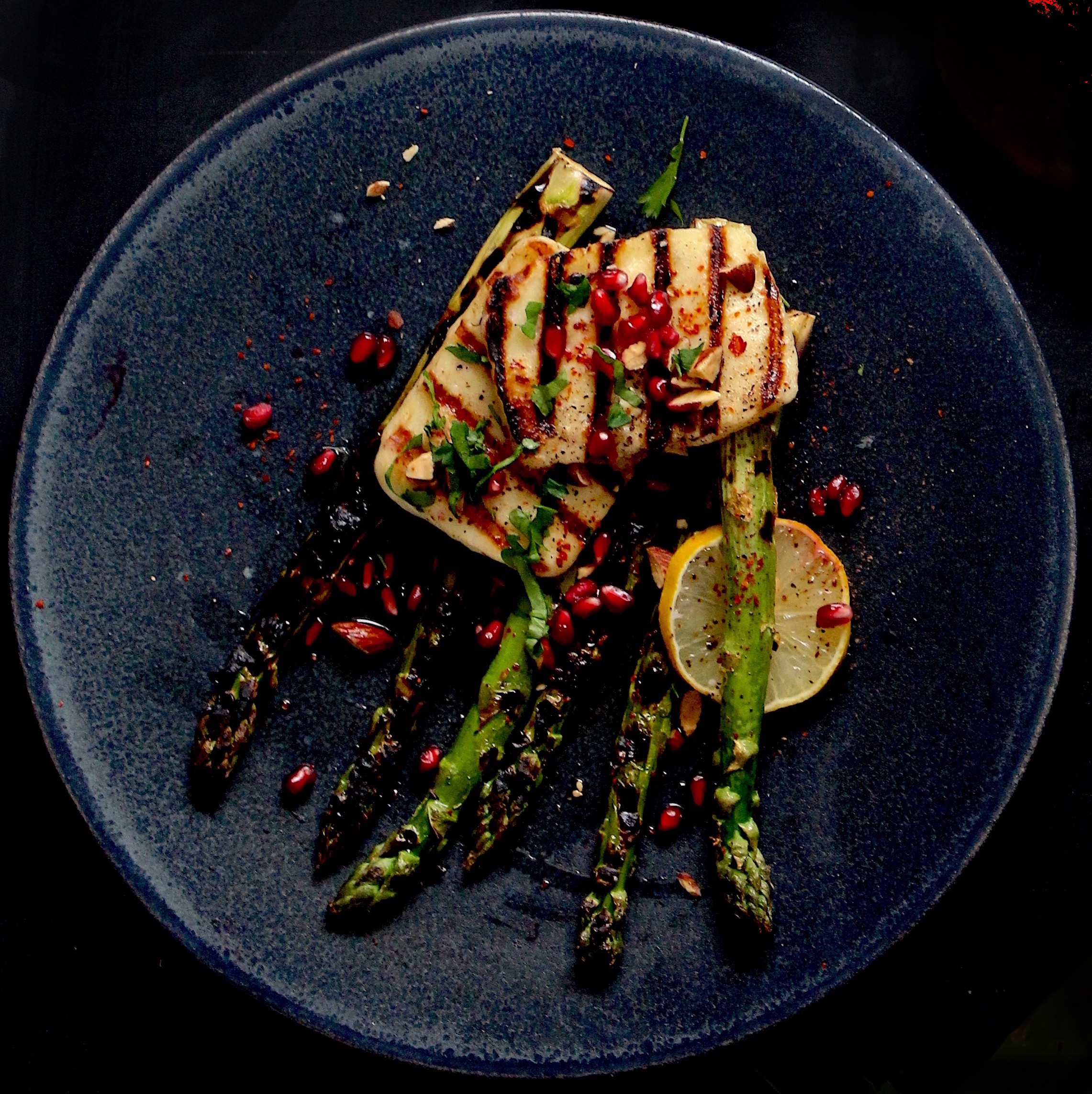 Chargrilled Asparagus and Halloumi Salad